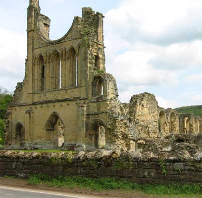 Byland Abbey from the roadside