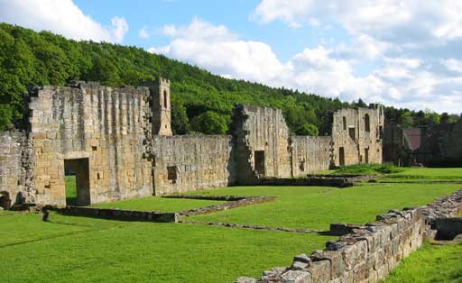 A row of cells at Mount Grace Priory