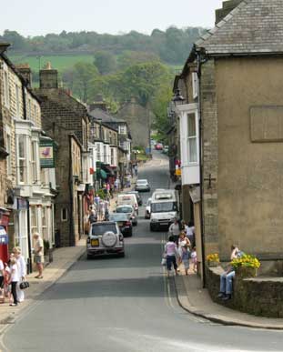 View of Pateley Bridge High Street